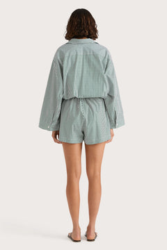 Freja Playsuit - Green Stripe