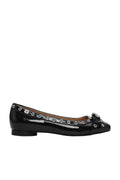 Eyelets Bow Ballerina Naplack - Black