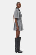 High Shaft Embroidered Western Boot - Black
