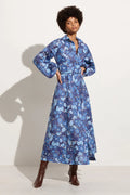 Los Cinco Maxi Dress - La Mira Floral Blue