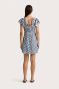 Valras Mini Dress - Leilani Print/Mid Blue