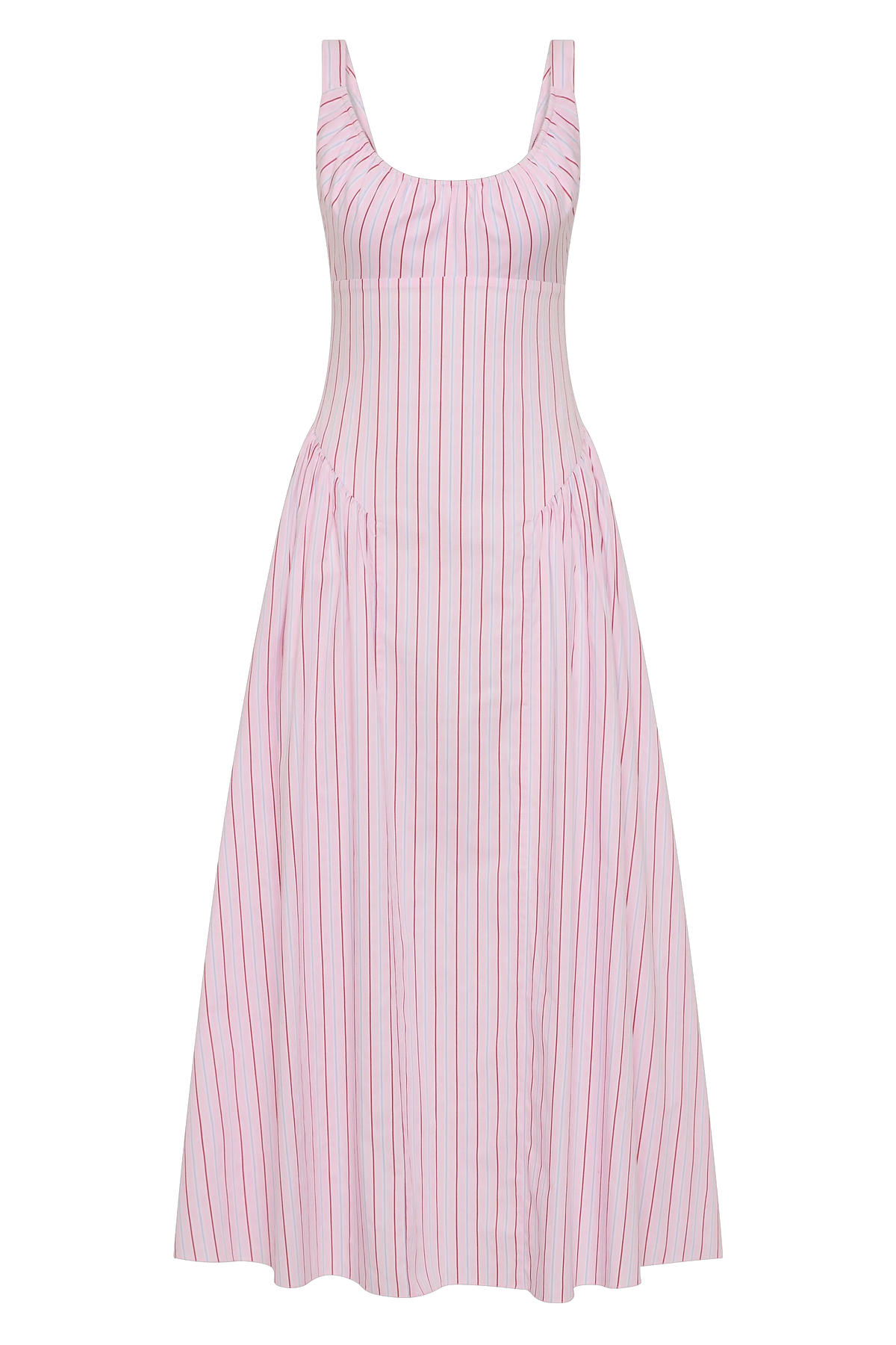 Marcella Midi Dress - Fiori Stripe Palazzo