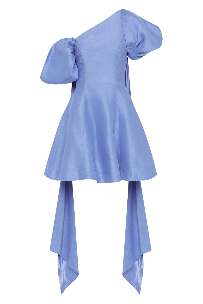 Arista Tulip Sleeve Mini Dress - Powder Blue