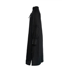 Sari Linen Dress - Jet Black