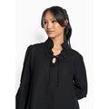 Sari Linen Dress - Jet Black