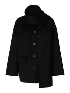 Pam Handmade Scarf Jacket - Black