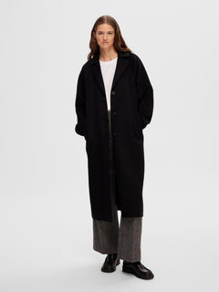 New Tama Handmade Wool Coat - Black
