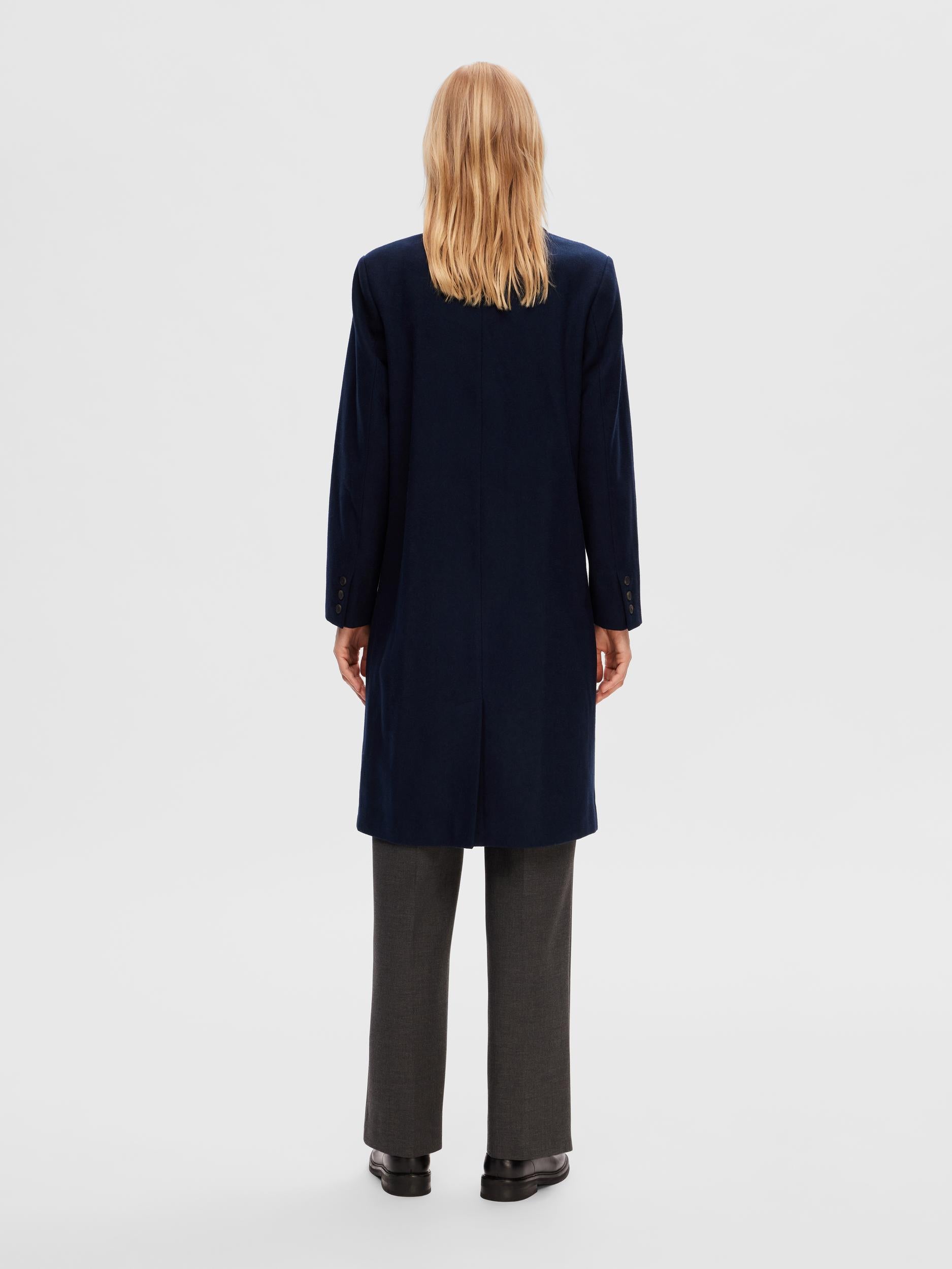 SELECTED FEMME Cappotto Lana Noos Alma – Donna – Colletto A Risvolto E Tasche – Eleganza Invernale - 5
