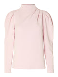 Fenja Ls T-Neck Top - Cradle Pink