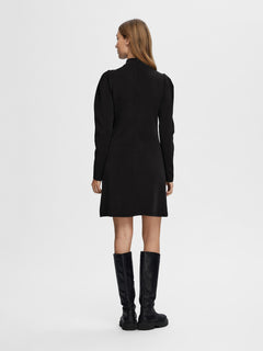 Fenja Ls Short Dress - Black