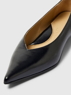 Isla Leather Pump - Black