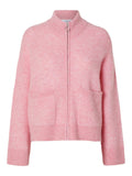 Sia Ras Ls Knit Zipper Cardigan - Peony Melange