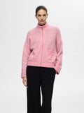 Sia Ras Ls Knit Zipper Cardigan - Peony Melange