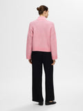 Sia Ras Ls Knit Zipper Cardigan - Peony Melange