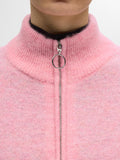 Sia Ras Ls Knit Zipper Cardigan - Peony Melange