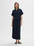 Viva Ss Cropped Sun Shirt Noos - Dark Sapphire