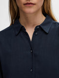 Viva Ss Cropped Sun Shirt Noos - Dark Sapphire