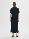 Viva Ss Cropped Sun Shirt Noos - Dark Sapphire