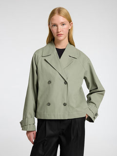 Cilo Short Trenchcoat - Vetiver