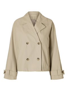 Cilo Short Trenchcoat - Island Fossil