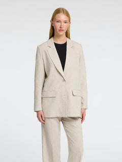 Tania-Rita Ls Relaxed Blazer - Nomad Melange