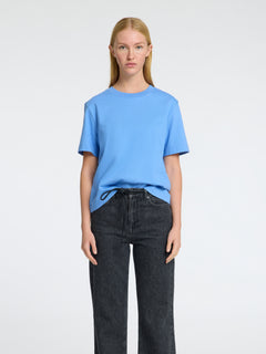 Essential SS Boxy Tee - Cornflower Blue