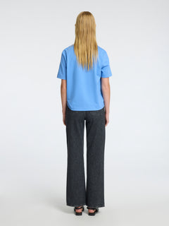 Essential SS Boxy Tee - Cornflower Blue