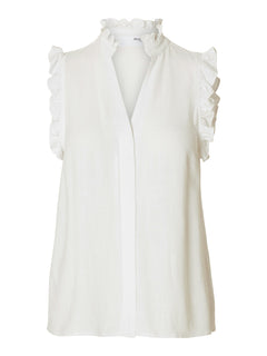 Viva Sl Ruffle Top Noos - Snow White