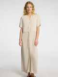 Viva-Damina Ss Ankle Dress Noos - Sandshell