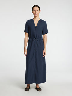 Viva-Damina Ss Ankle Dress Noos - Dark Sapphire
