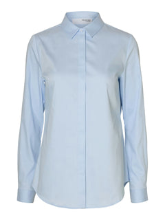Romie Ls Fitted Shirt - Light Blue