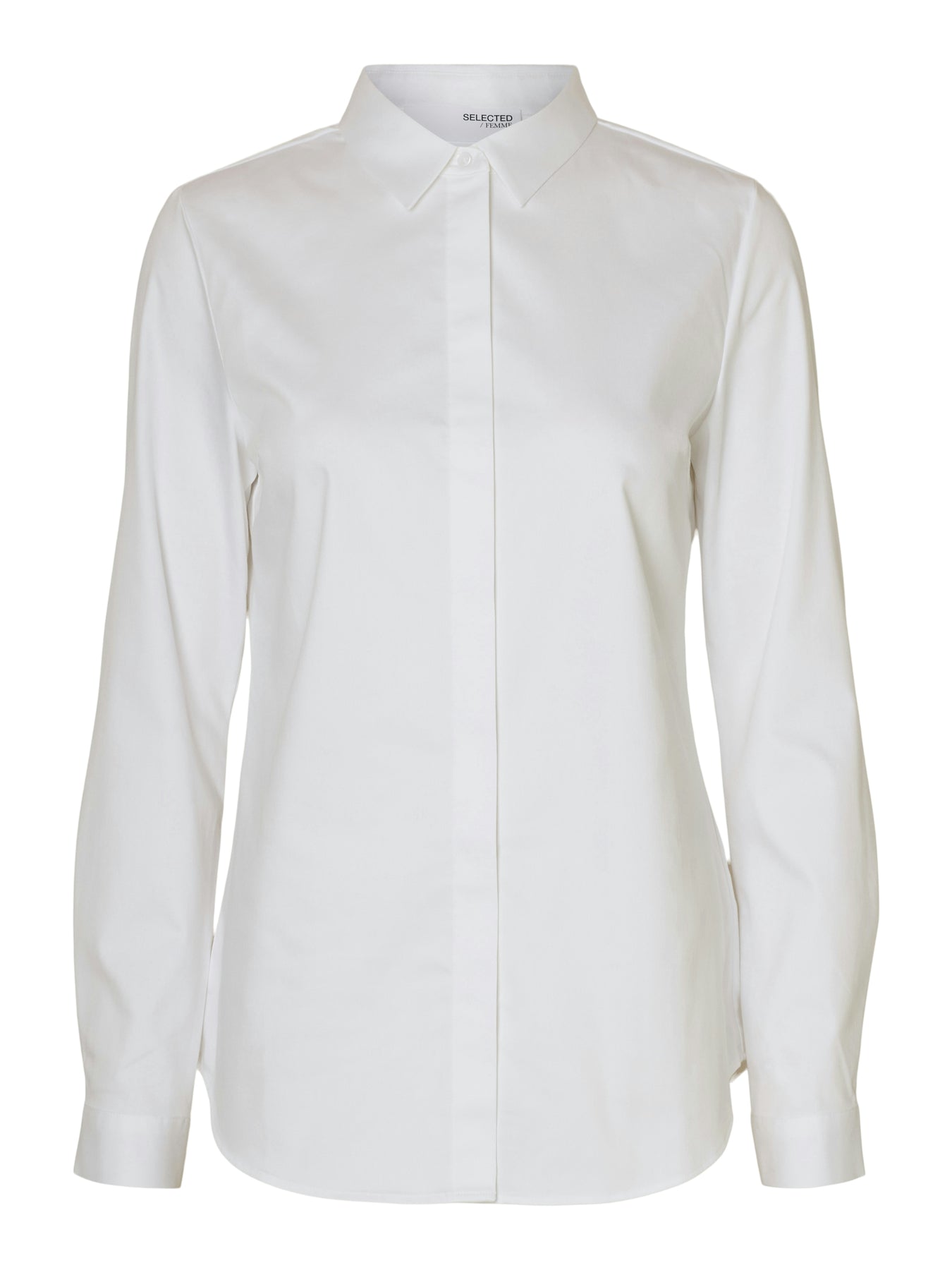 Romie Ls Fitted Shirt - White