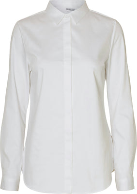 Romie Ls Fitted Shirt - White