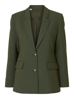 Rita Ls Classic Blazer - Deep Depths Melange