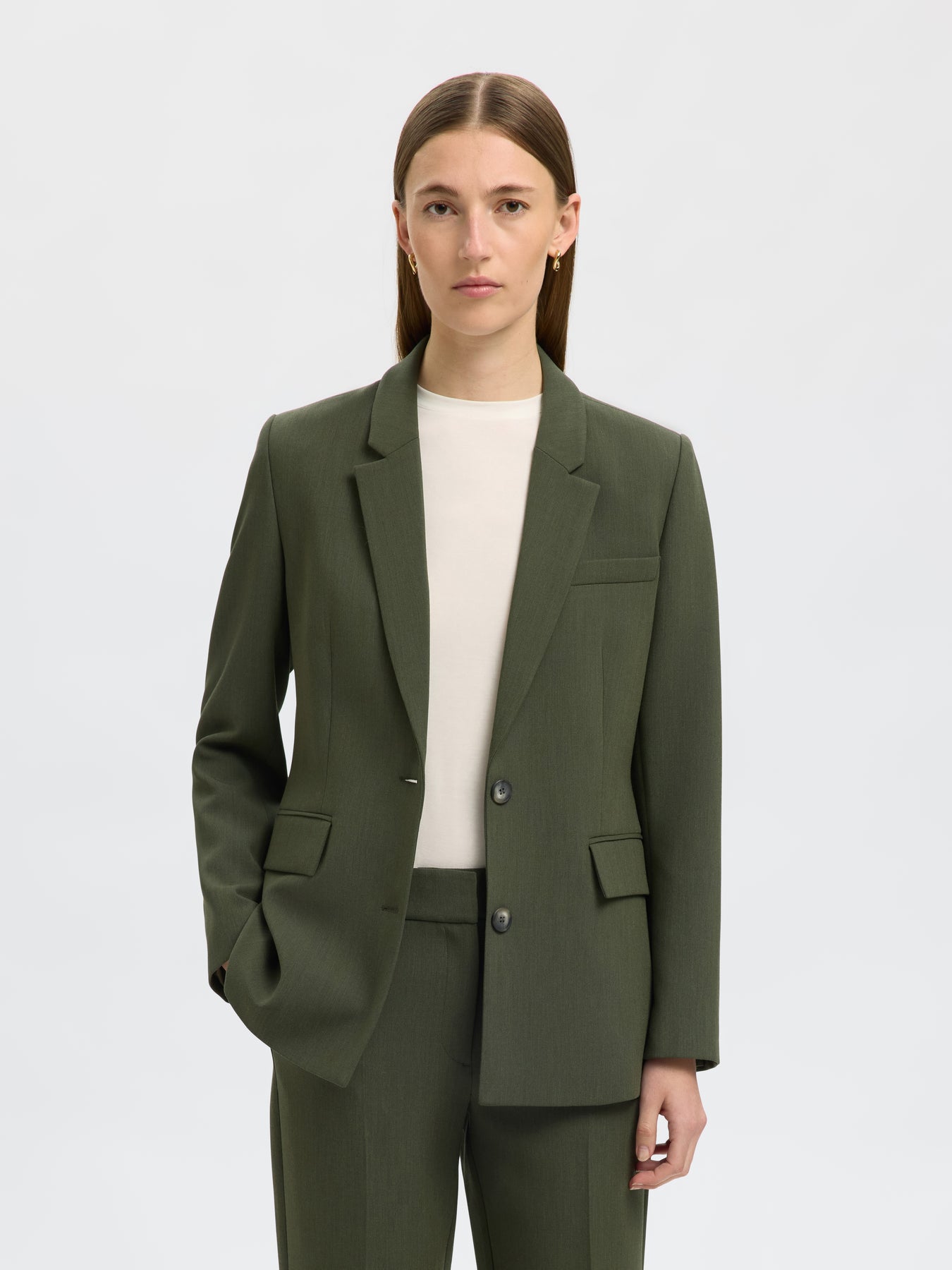 Selected Slfrita Ls Relaxed Blazer Fd Noos (SEL16091541) - Blazers met één knopenrij Selected Slfrita Ls Relaxed Blazer Fd Noos (SEL16091541) - Blazers met één knopenrij