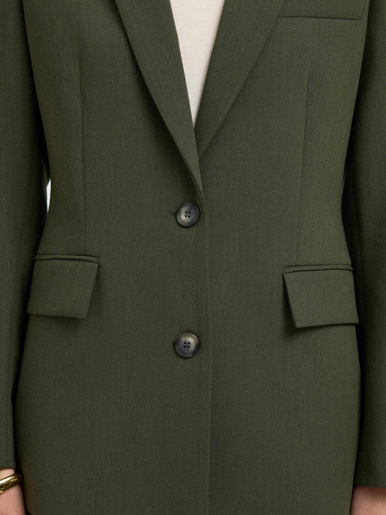 Vero Moda HARUKIMO LS CLASSIC NOOS - Blazer - dark forest/gris foncé Vero Moda HARUKIMO LS CLASSIC NOOS - Blazer - dark forest/gris foncé