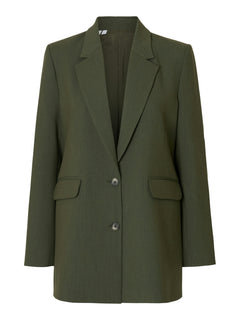 Rita Ls Relaxed Blazer - Deep Depths Melange