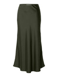 Lena Hw Midi Skirt - Deep Depths