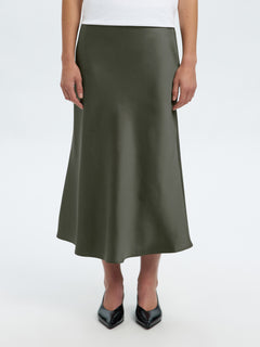 Lena Hw Midi Skirt - Deep Depths