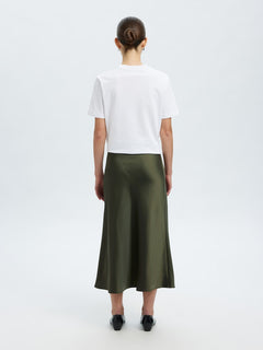 Lena Hw Midi Skirt - Deep Depths