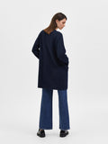 Lulu New Ls Knit Long Cardigan - Dark Sapphire