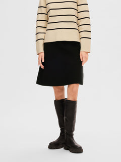 Liva Hw Knit Skirt - Black