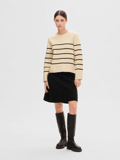 Liva Hw Knit Skirt - Black