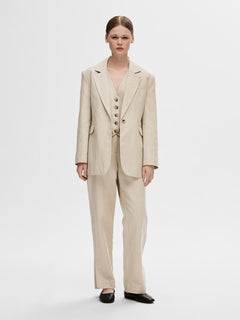 Sine Ls Fitted Blazer - Humus