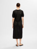 Vinna Ss Long Knit Dress - Black