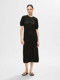 Vinna Ss Long Knit Dress - Black