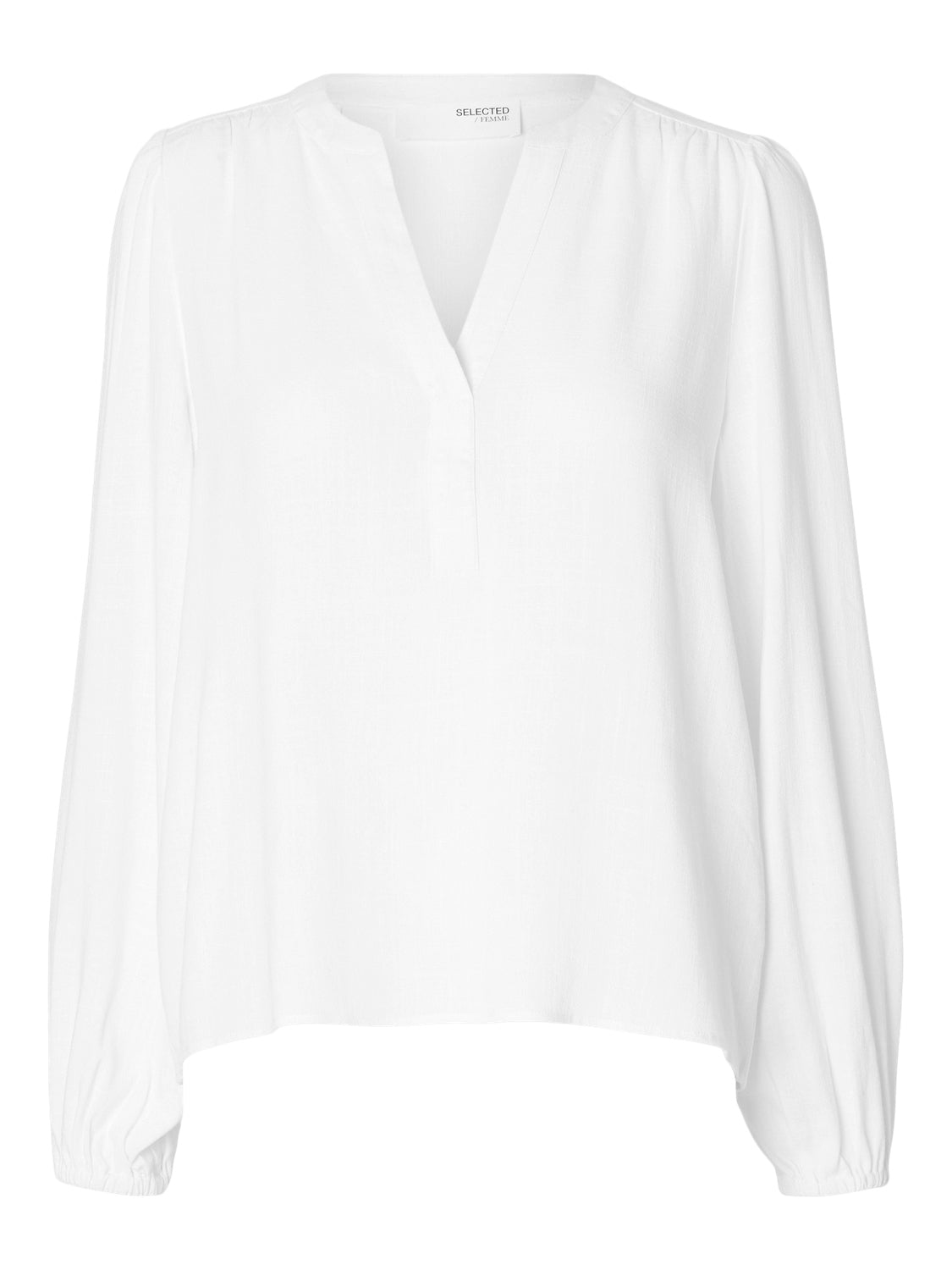 Viva Ls V-Neck Top - Snow White