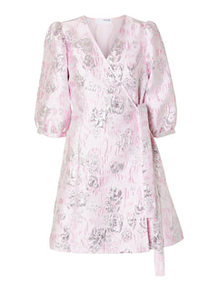 Demmi-Siv Ss Wrap Dress - Cradle Pink