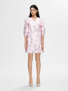 Demmi-Siv Ss Wrap Dress - Cradle Pink