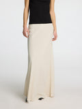 Viva-Lena Hw Ankle Skirt Noos - Sandshell